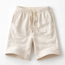 Bermuda de Linho Masculina Tekvian Bianco