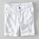 Bermuda de Linho Masculina Tekvian Siena
